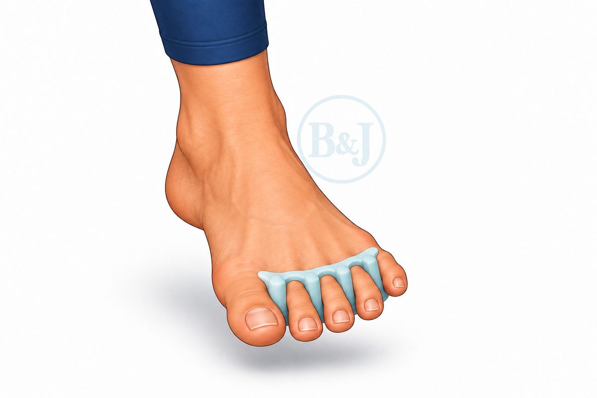 Toe separator stretch
