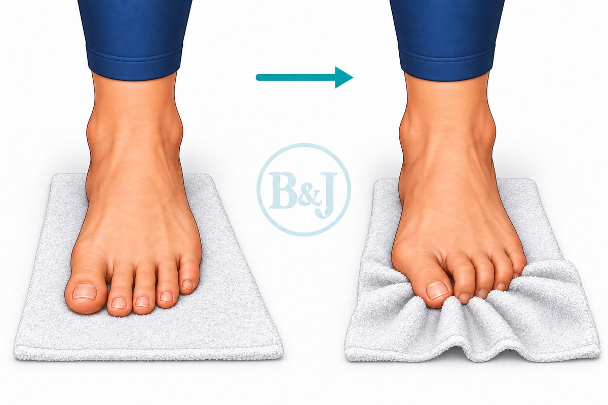 Towel toe curls
