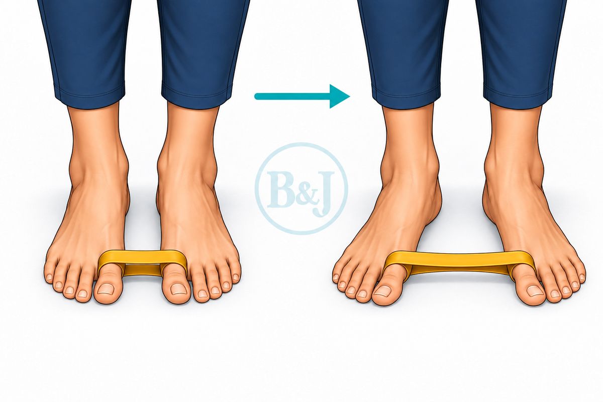 Band toe exercise