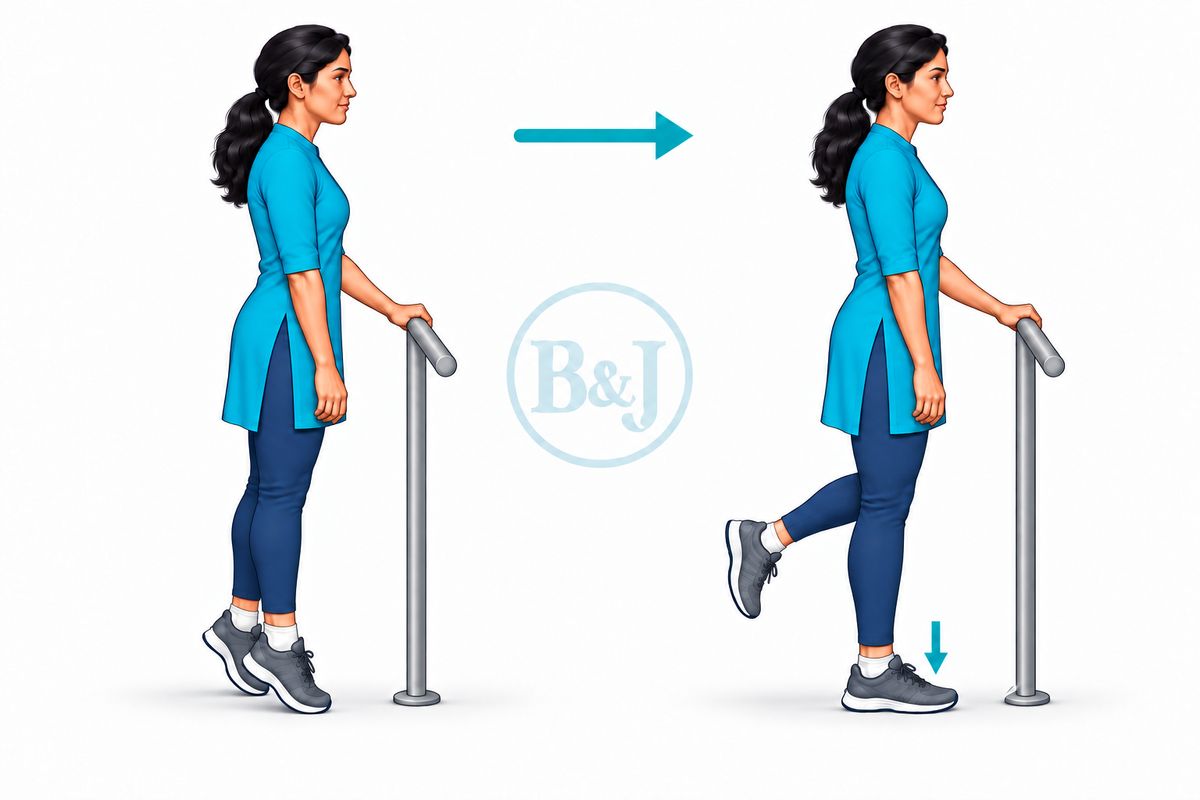 Floor-level heel lower — pain AT THE HEEL BONE