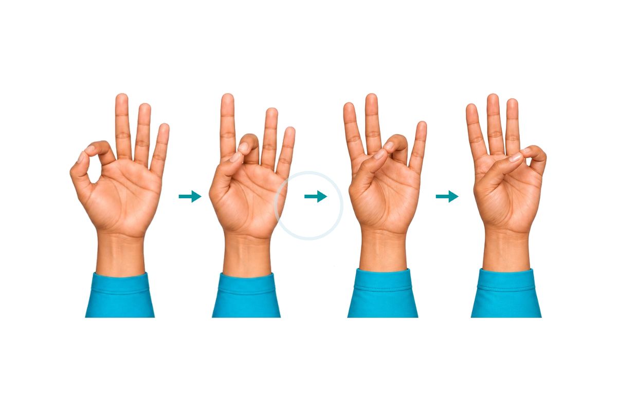 Finger to thumb touches