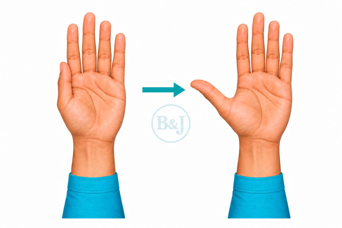 Thumb extension stretch