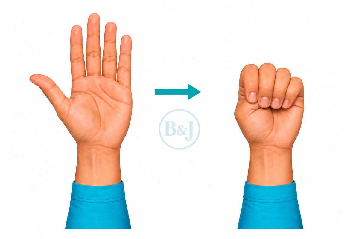 Thumb tuck stretch