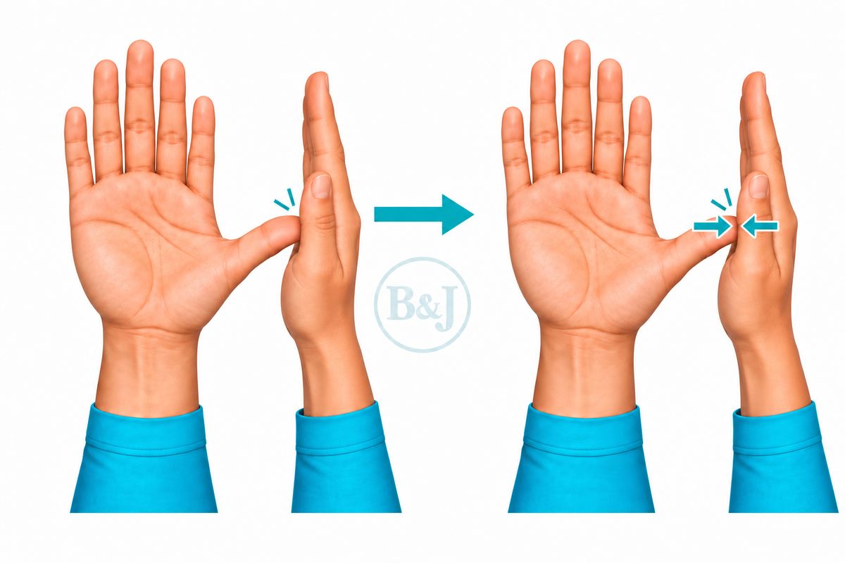 Isometric thumb press