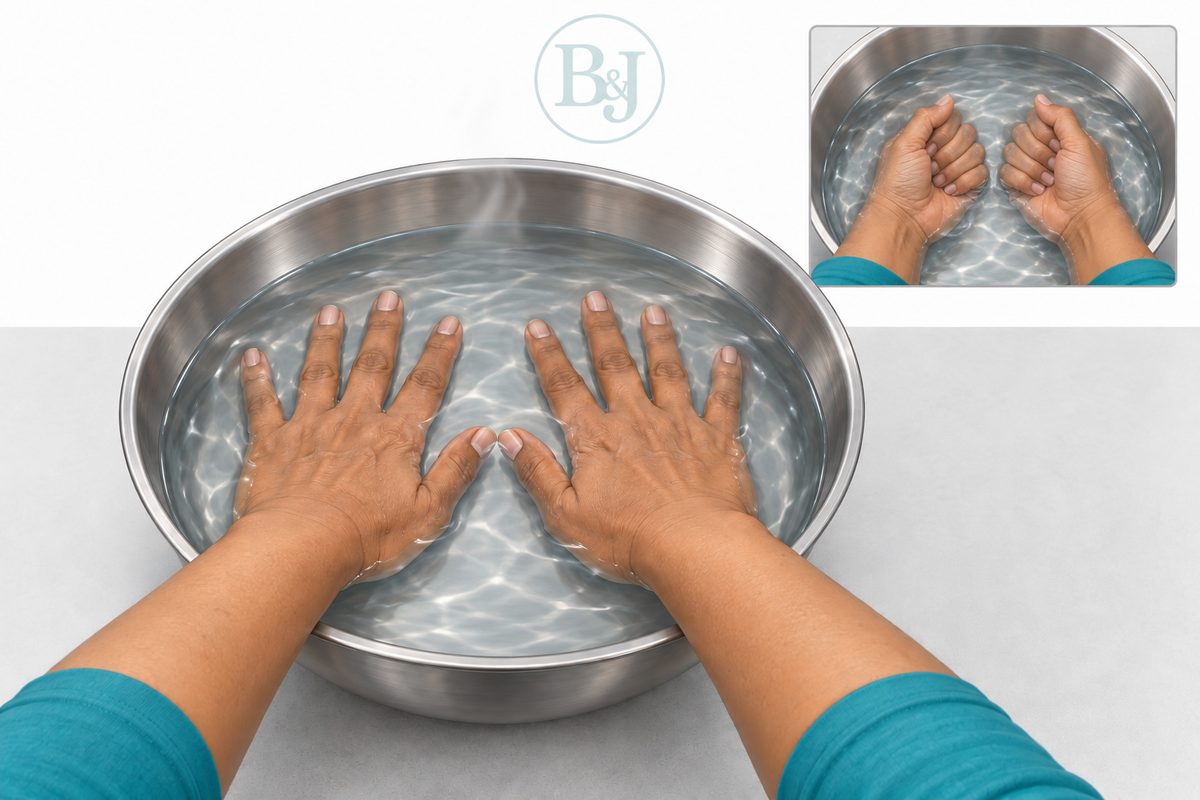 Warm water soak