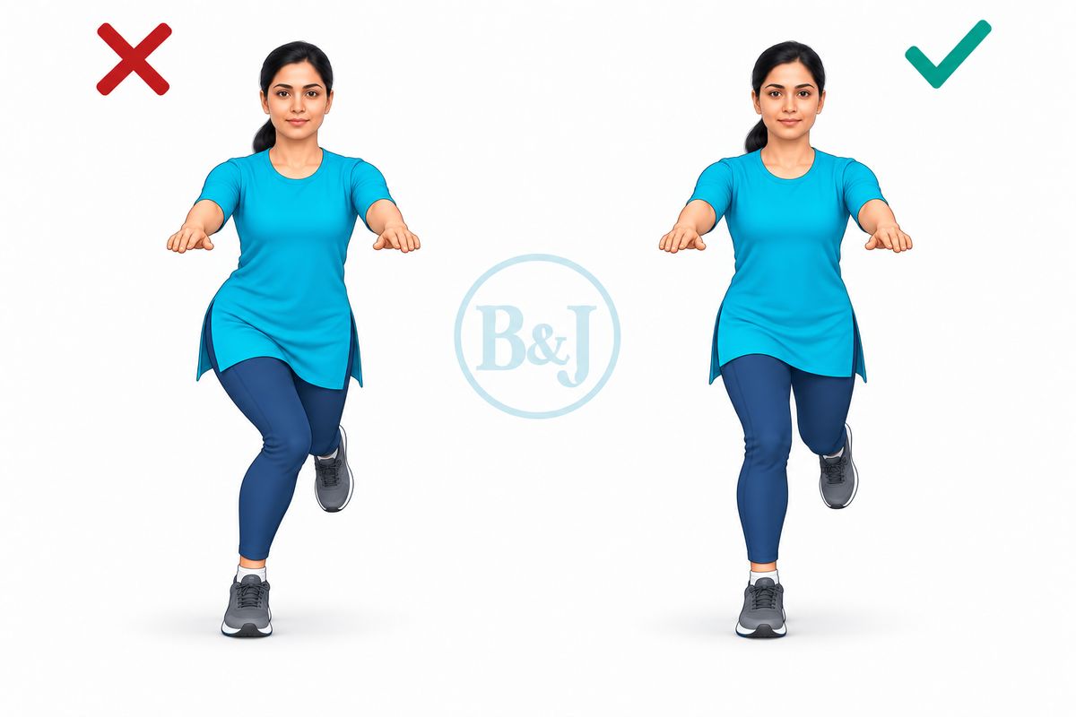 Single-leg squat control