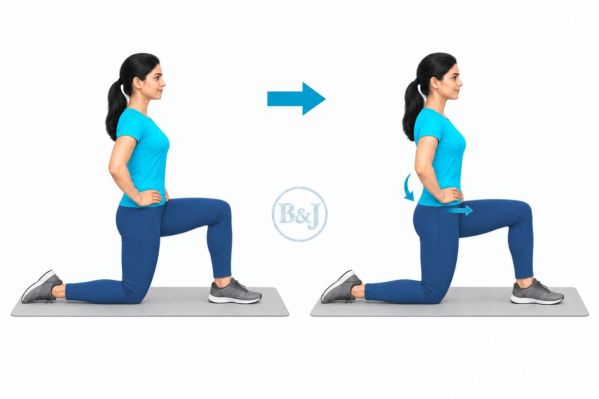 Hip flexor stretch