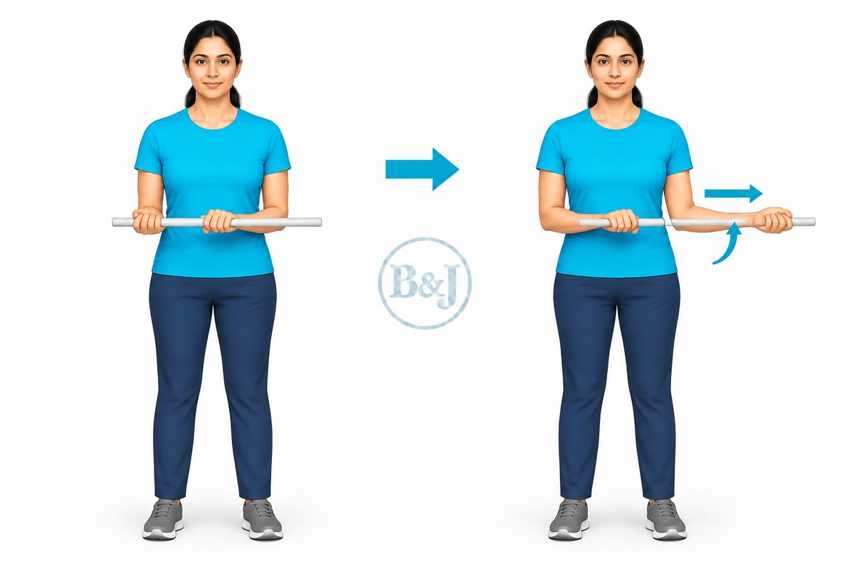 Stick-assisted external rotation
