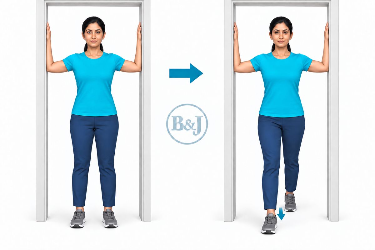 Doorway chest stretch