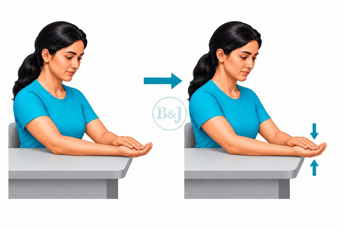 Isometric wrist flexion