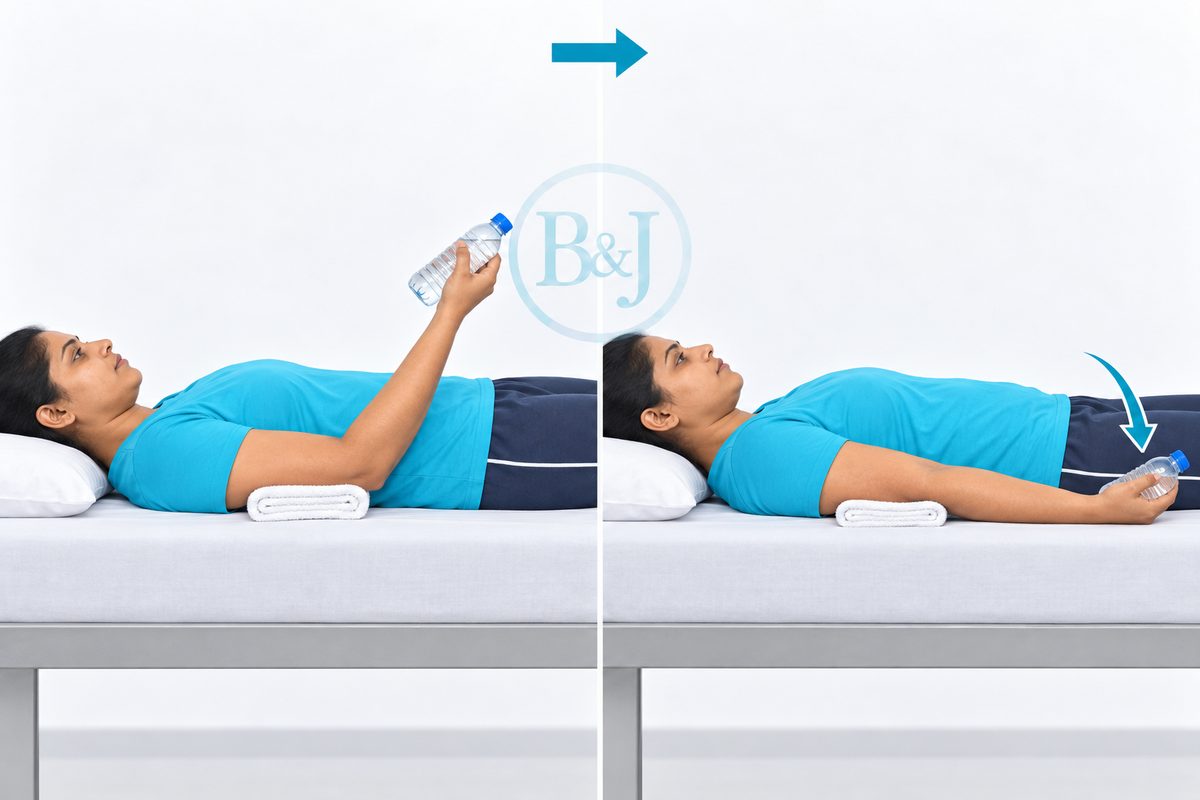 Resting elbow straightening